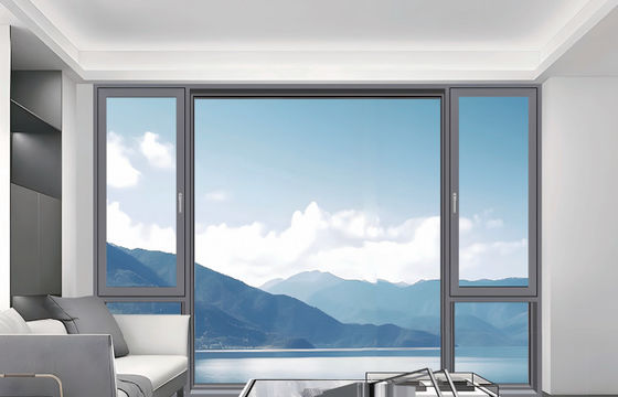 Tùy chỉnh nhôm nghiêng và quay cửa sổ âm thanh với kính cách nhiệt