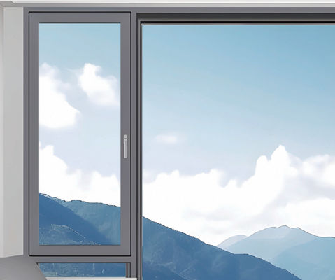 Cửa sổ nhôm cách ly nghiêng quay tiết kiệm năng lượng và bảo trì dễ dàng