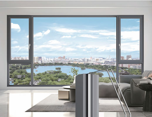 Cửa sổ nhôm cách ly nghiêng quay tiết kiệm năng lượng và bảo trì dễ dàng