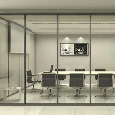 Hình khung nhôm kính Office Partitions thương mại với thiết kế tùy chỉnh