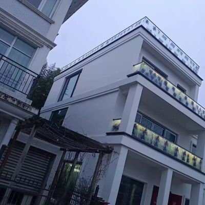 Xanh nhôm U kênh kính hàng rào 10mm dày không khung kính balustrade