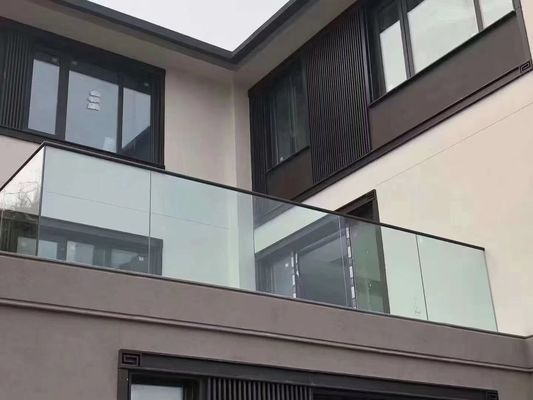 Dễ bảo trì nhôm và thủy tinh hàng rào sức mạnh cao với tay cầm