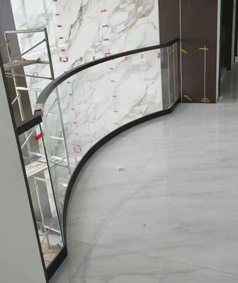 Compact Aluminum U Channel Glass Railing Waterproof Aluminum Glass Balustrade (Đường chắn thủy tinh nhôm)