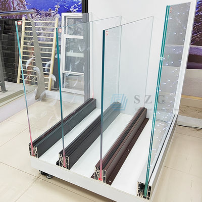Đường rào kính nhôm đen U Channel Đường rào kính nhôm ổn định