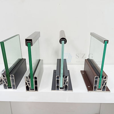 An toàn thông minh nhôm U kênh thủy tinh hàng rào bột phủ nhôm thủy tinh balustrade