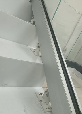 Tự chỉnh 12mm nhôm U Channel Glass Railing 304 SS Handrail Frameless Glass Balustrade