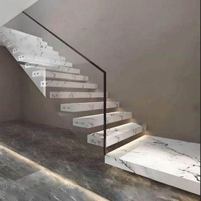 Thang kính nổi có thể tùy biến Thiết kế bền và phong cách với hàng rào thép không gỉ bằng satin / gương