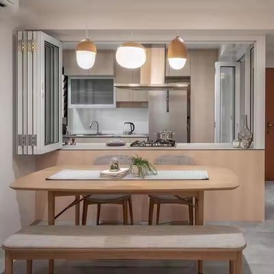 1.5mm Aluminium cửa sổ gấp lâu dài với mô hình gấp ngang và kết thúc khung anodized