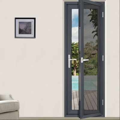 Cửa lơ lửng thủy tinh nhôm hai cửa hàng cửa hàng trước Cửa lưng nhôm hai cửa