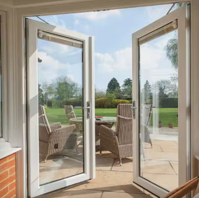 Thiết kế mạnh mẽ cửa lắc kim loại chống gió cho hành lang khách sạn Bột phủ bề mặt hoàn thiện và màn hình côn trùng bao gồm