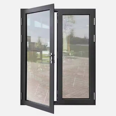 Thiết kế mạnh mẽ cửa lắc kim loại chống gió cho hành lang khách sạn Bột phủ bề mặt hoàn thiện và màn hình côn trùng bao gồm