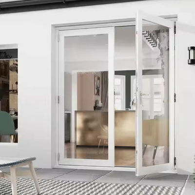 Thiết kế mạnh mẽ cửa lắc kim loại chống gió cho hành lang khách sạn Bột phủ bề mặt hoàn thiện và màn hình côn trùng bao gồm