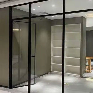 Y/N Cửa lơ lửng nhôm chống côn trùng với kính rõ ràng và khóa từ tính