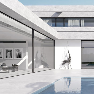 Phương pháp mở trượt cửa trượt nhôm tùy chỉnh và độ dày khung 1,2mm-2,2mm cho nhu cầu tùy chỉnh