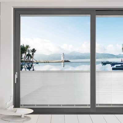 Cửa trượt nhôm căn hộ hoặc nhà ở với chức năng ngăn chặn khói dầu theo phong cách thiết kế hiện đại