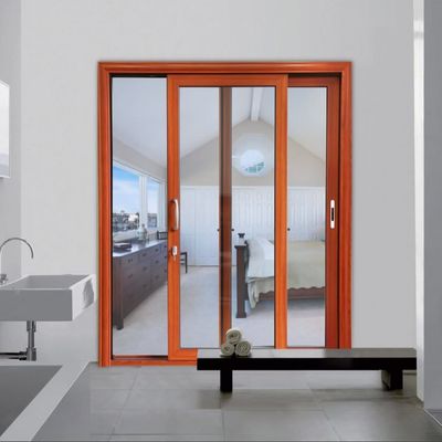 Cửa trượt nhôm lâu bền để ngăn ngừa khói dầu 50 năm tuổi thọ và hiệu quả năng lượng cao