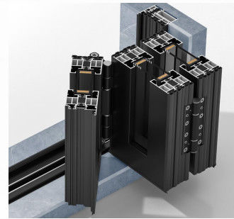 Bệnh bão chống bão bên ngoài Bi cửa gấp nhôm Patio cửa gấp đôi Puertas Plegables Accordion cửa kính gấp