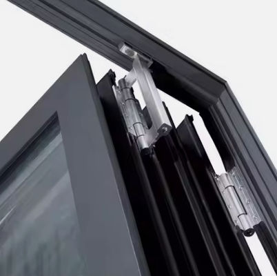 Cửa gấp nhôm thương mại với khóa nhiều điểm, bảo trì thấp và các tính năng bảo mật