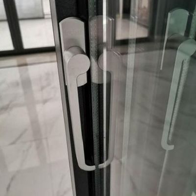 Kích cỡ tùy chỉnh Cửa bên ngoài nhôm gấp đôi Bảo vệ nhiệt đa tấm bền