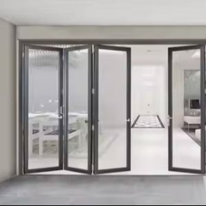 Hệ thống cửa hai gấp nhôm cho nhà hàng sử dụng tại nhà