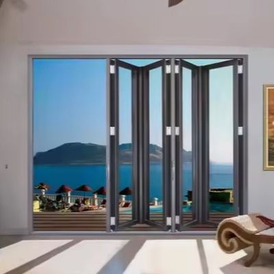 Khách hàng chống nước khung nhôm cửa gấp đôi với độ bền cao và hiệu quả năng lượng