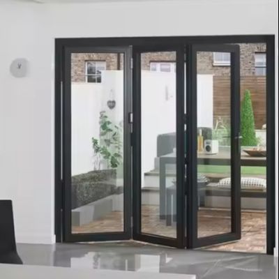 Slimline Aluminium Bifold Doors Indoor Balcony Thiết kế trượt gấp Bi-Fold Aluminum Glass Door