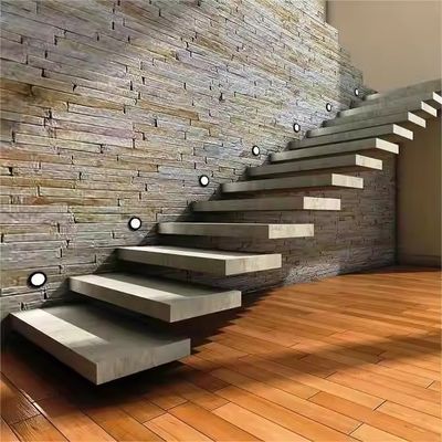Thang thẳng nổi bằng đá cẩm thạch tự nhiên tùy chỉnh cho không gian dân cư hoặc thương mại