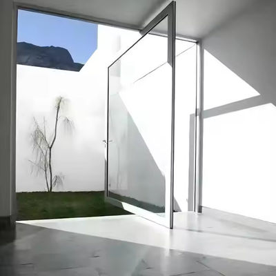 Thiết kế nhà ở hiện đại cửa trục trước nhôm với phần cứng thép không gỉ 304 và hồ sơ nhôm
