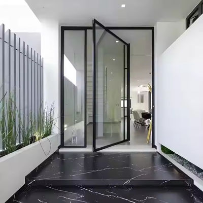 Cửa quay khung nhôm thủy tinh với dải niêm cao su EPDM cho sự hài lòng của khách hàng