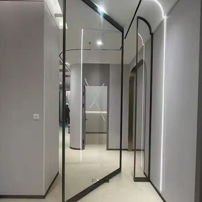 Cửa quay khung nhôm thủy tinh với dải niêm cao su EPDM cho sự hài lòng của khách hàng