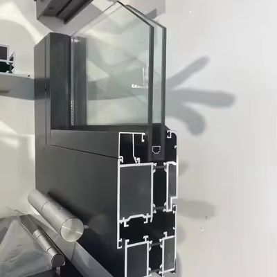 Cửa sổ gấp nhôm phong cách hiện đại với kính nhiệt cách nhiệt và độ dày kính tùy chỉnh