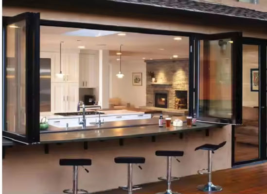 Cửa sổ nhôm gấp để cách nhiệt nhiệt và cách âm tốt