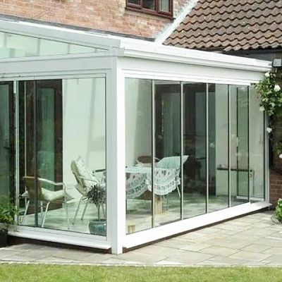 Không khung Bi gấp cửa kính đôi cửa kính kéo ra