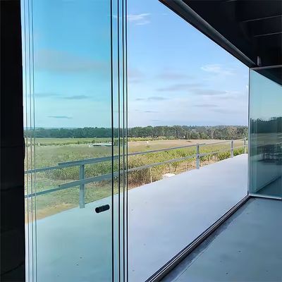 2.0mm Độ dày hồ sơ nhôm cửa kính gấp không khung cho ngăn ngăn nội thất với màu sắc khung tùy chỉnh