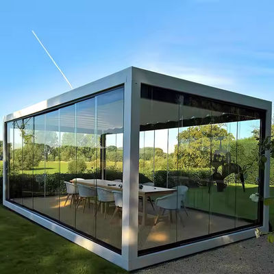 Không khung trượt gấp cửa kính cứng rèm, cửa phân vùng ban công