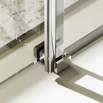 Khung cửa nhà tắm bằng nhôm bên trong bằng nhôm, vách ngăn tắm bằng kính cường lực