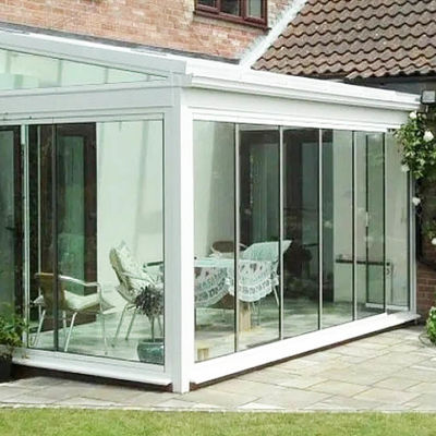 Cửa gấp nhôm tùy chỉnh với vật liệu hồ sơ 6063-T5 và kính thô 12mm