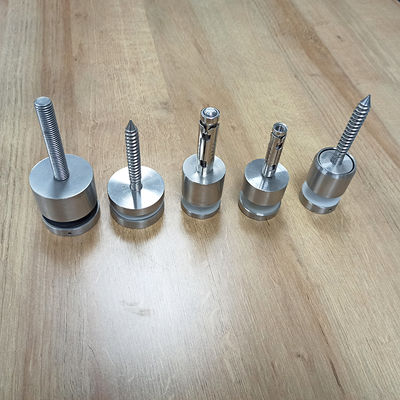 Thép không gỉ điều chỉnh 304/316 Hệ thống khung rào kính chống tháo với đường kính 30mm/42.4mm cho kính 8-12mm