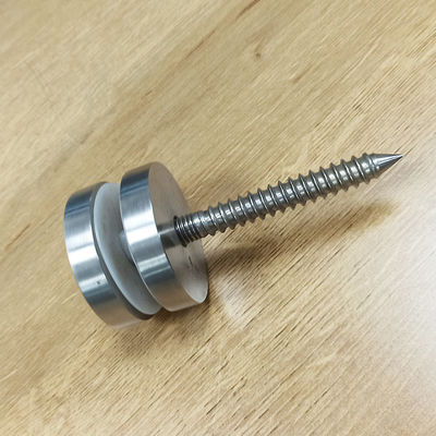 Thép không gỉ điều chỉnh 304/316 Hệ thống khung rào kính chống tháo với đường kính 30mm/42.4mm cho kính 8-12mm