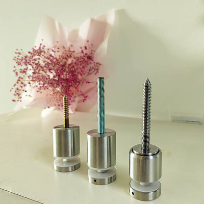 Chốt cố định lan can kính gắn tường không khung bằng thép không gỉ có thể điều chỉnh