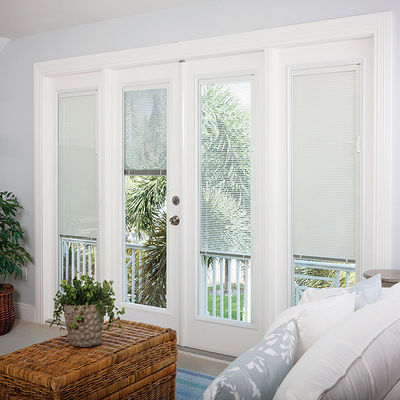 Thiết kế mới hợp kim nhôm kính cách nhiệt Inward Swing Casement Windows With Inner Blind