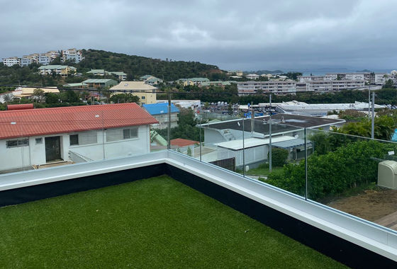 SGCC thủy tinh nóng U kênh thủy tinh balustrade cấu trúc ổn định đèn LED