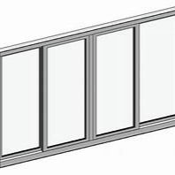 Loại cách nhiệt Cửa sổ trượt thủy tinh đệm hai kính để chống gió và mưa