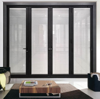 Bệnh bão chống bão bên ngoài Bi cửa gấp nhôm Patio cửa gấp đôi Puertas Plegables Accordion cửa kính gấp