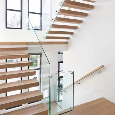 Cầu nổi gỗ rắn cho nhà trong nhà DIY nhà ở từ nhà máy cầu thang Foshan