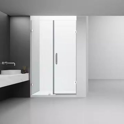 Thiết kế không khung Dễ lắp đặt 8mm cửa douche trượt kính kép