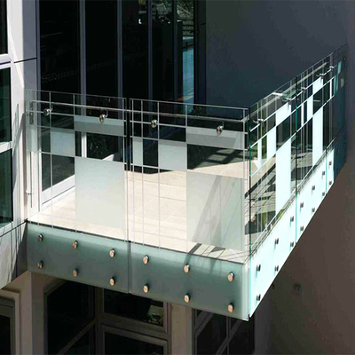 304 thép không gỉ Glass Railing Standoff Clamps cho kính 8-12mm